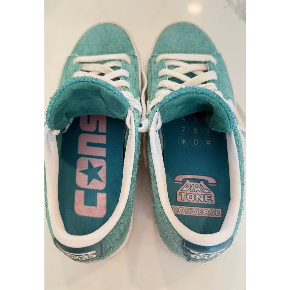 Converse CONS Dial Tone Vulc Pro Jade Suede Skate Sneakers Youth 3 Womens 4